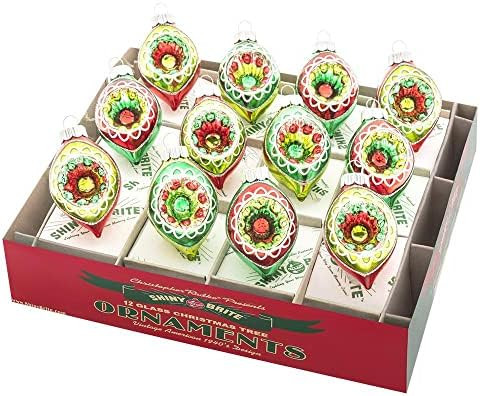 Christopher Radko Shiny Brite Holiday Splendor 12 Count 1.75" Decorated Reflector Tulips | Amazon (US)