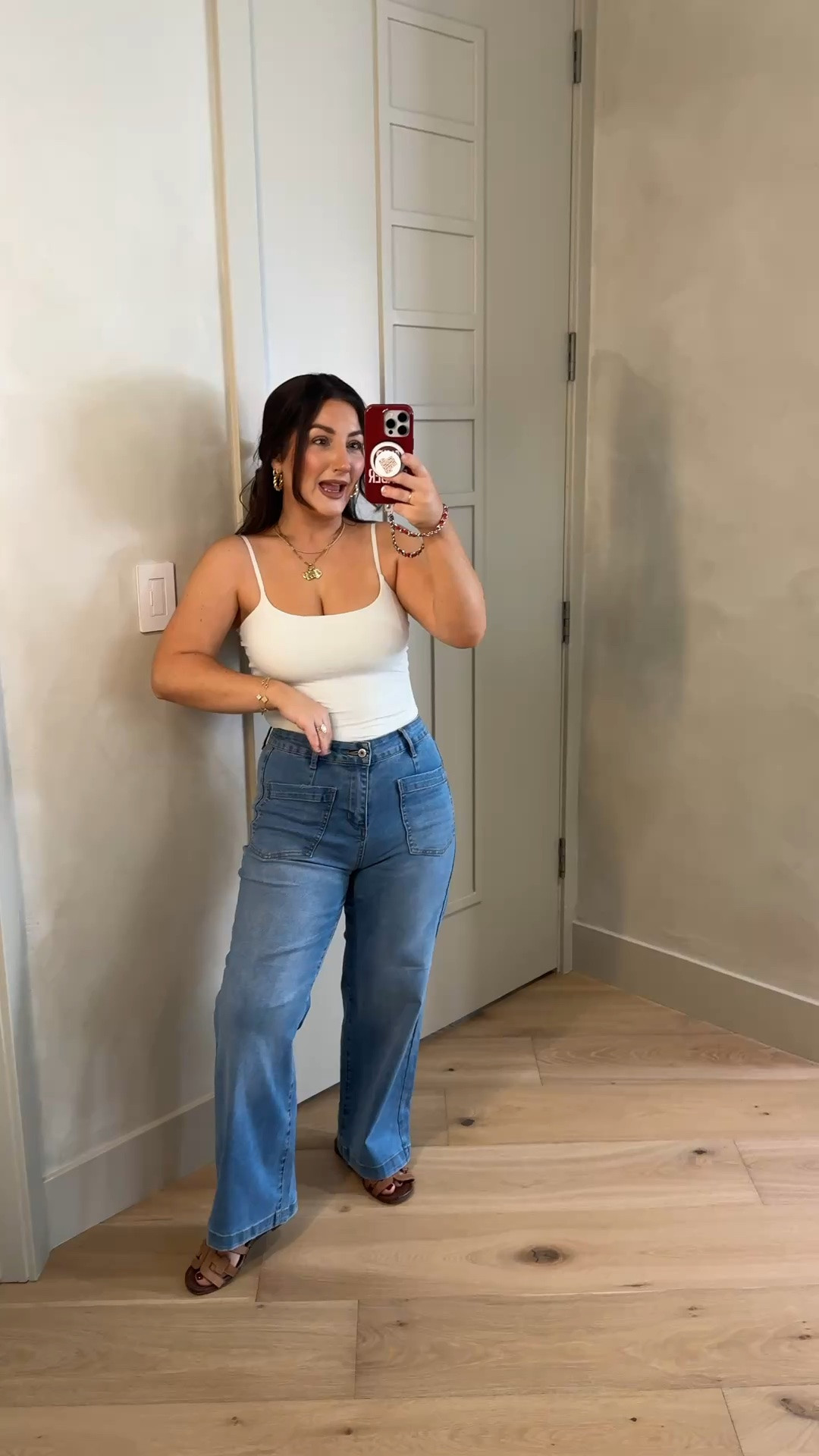 Tank size small
Jeans size 6 

5’0” 140lbs

#LTKootd #LTKSaleAlert #LTKPetite