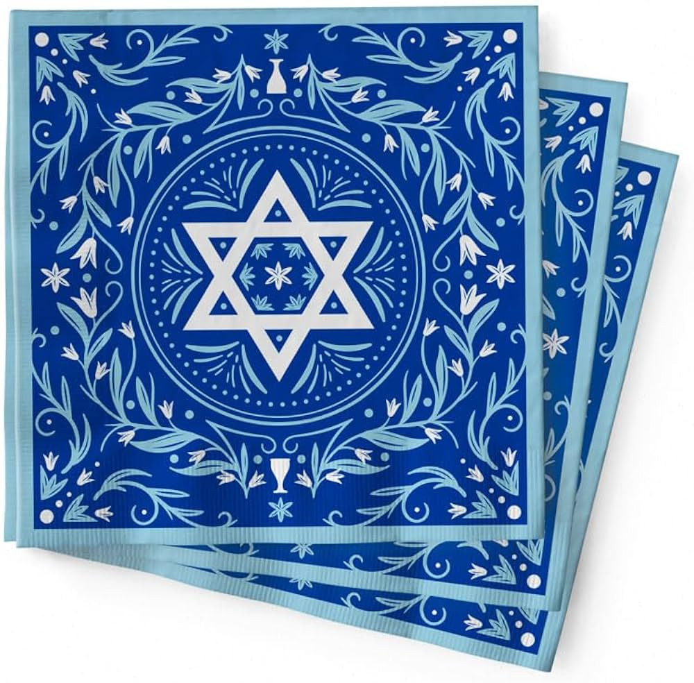 La Maga Decorative Paper Napkins, Rosh Hashanah, Cocktail Napkins for Jewish Holiday, Shana Tova,... | Amazon (US)