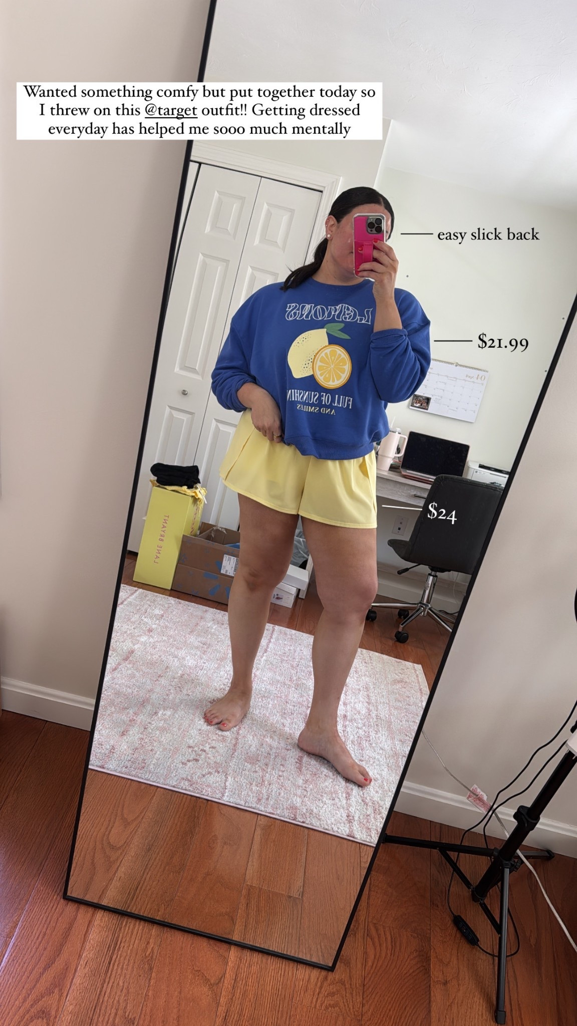Wearing a L in this lemon sweatshirt and XL in the shorts! Such a cute spring/summer outfit 

#LTKMidsize #LTKFindsUnder50 #LTKActive
