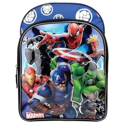 Marvel Universe 6D Molded 16" Kids' Deluxe Backpack - Blue | Target