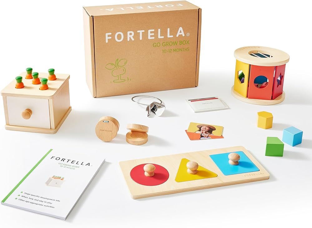 Fortella Go Grow Box, Montessori-Inspired Toys for Babies and Toddlers, Stage-Based Development T... | Amazon (US)