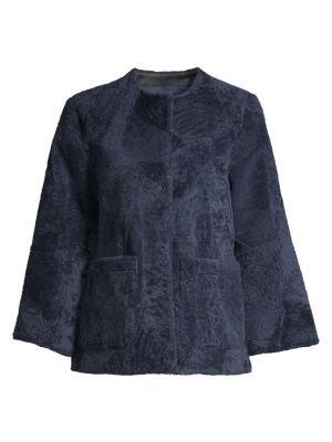 Patchwork Shearling Jacket | Saks Fifth Avenue