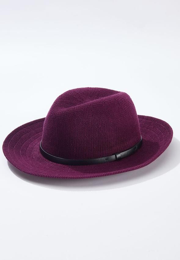 Solid Textured Panama Hat | Cato Fashions