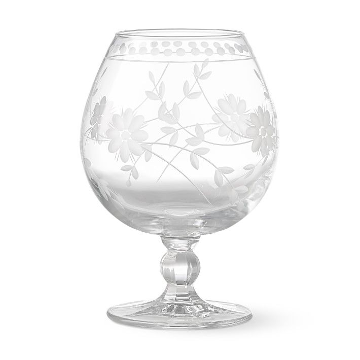 Vintage Etched Snifter Glasses, Set of 4 | Williams-Sonoma