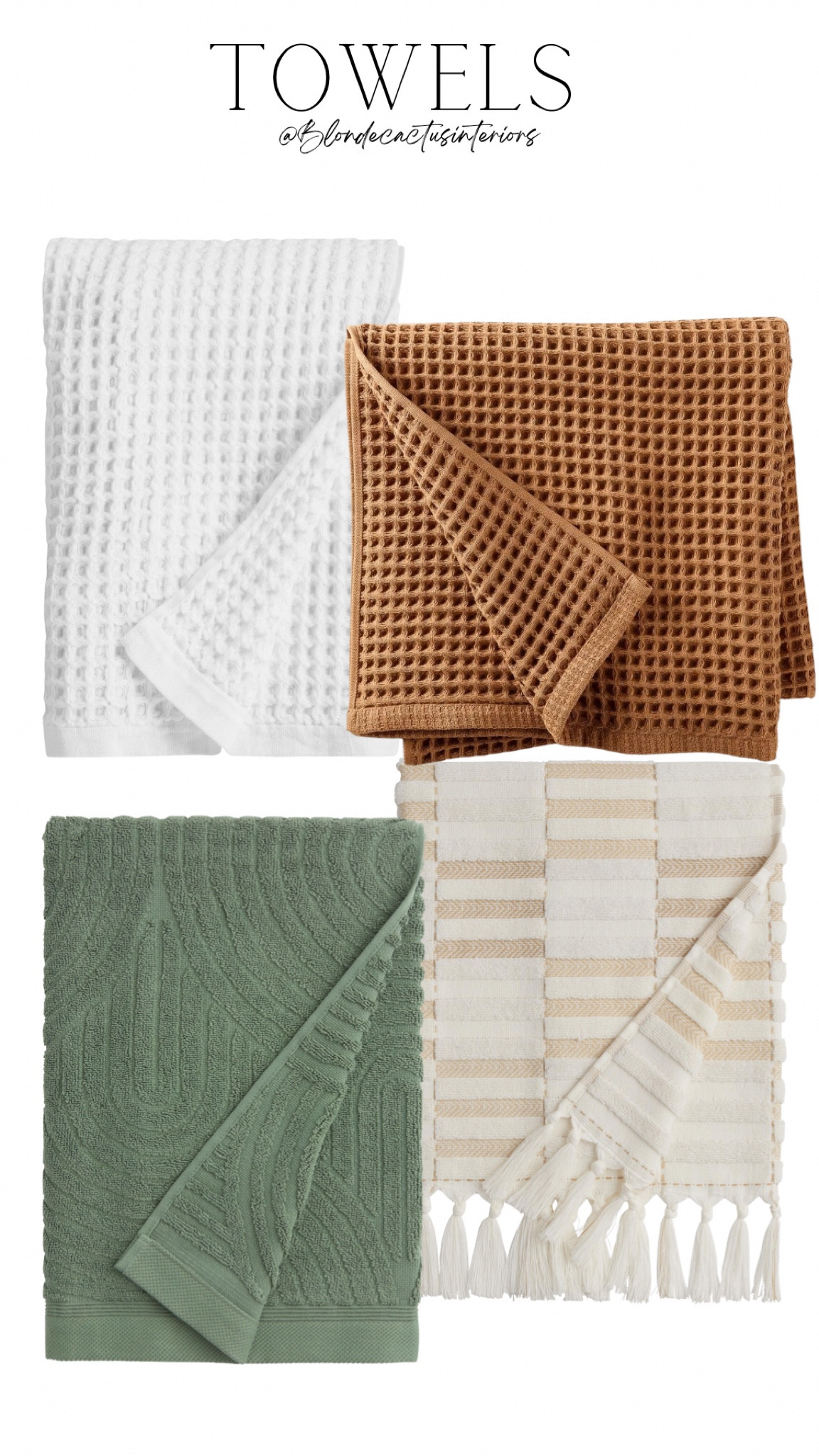 Bath towels, brown towel, white towel, green towels, Beige towel

#LTKhome #LTKsalealert #LTKFind
