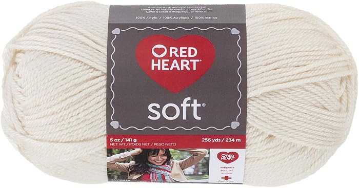 RED HEART Soft Yarn, Off-White | Amazon (US)