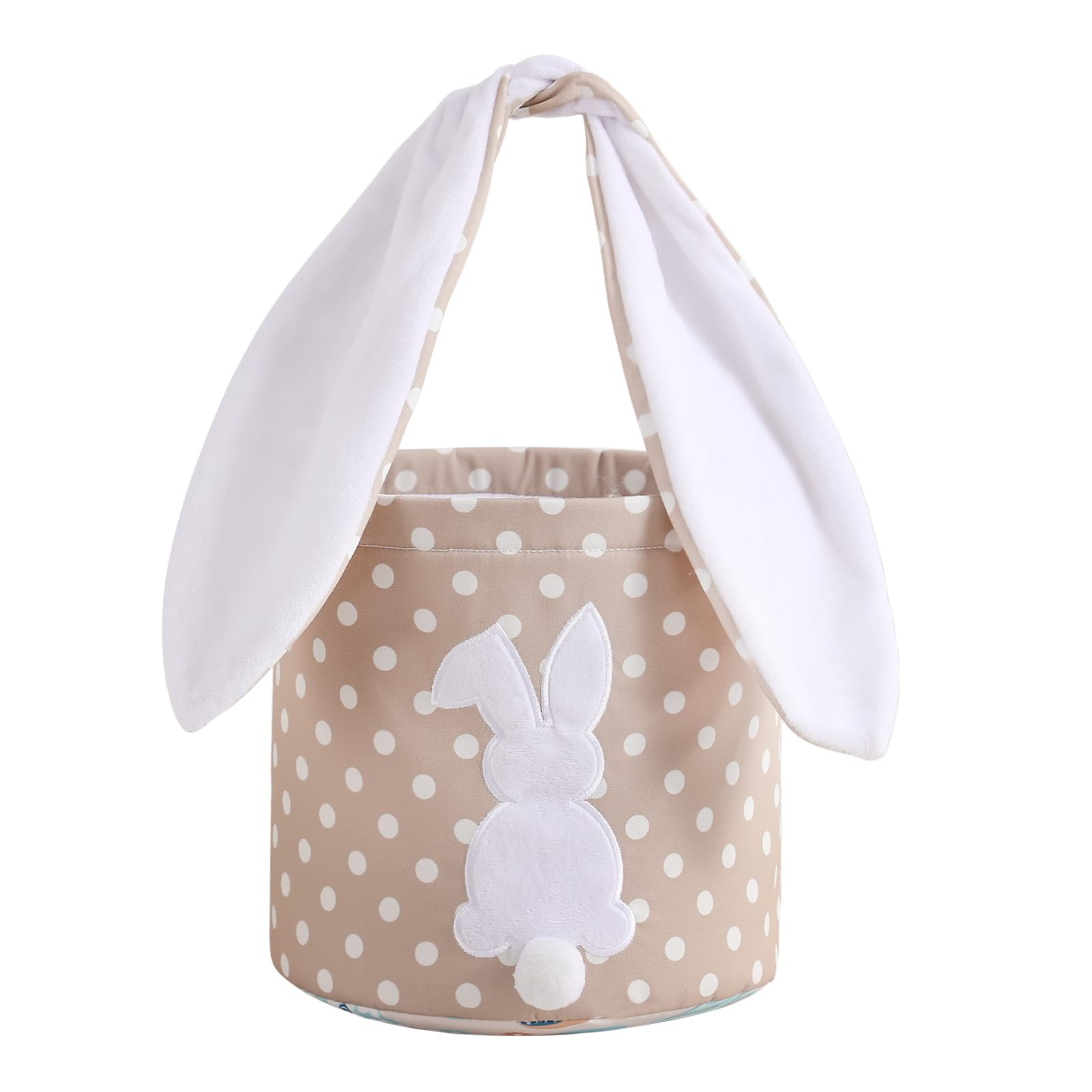 MONOBLANKS Easter Bunny Basket Bags Carrying Gift and Eggs Hunt Bag,Rabbit Canvas Toys Bucket Tot... | Amazon (US)