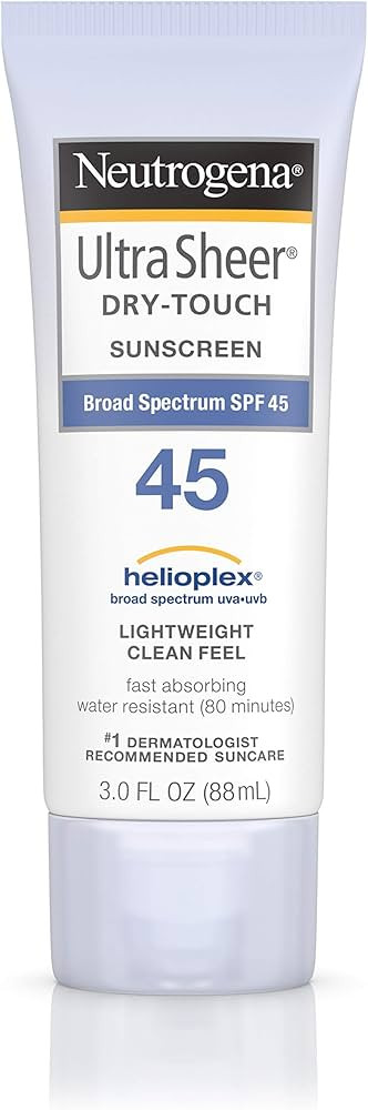 Neutrogena Ultra Sheer Dry-Touch Water Resistant and Non-Greasy Sunscreen Lotion with Broad Spect... | Amazon (US)