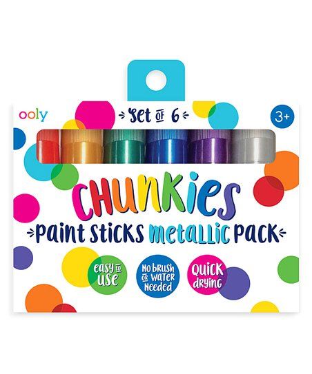 Metallics Chunkies Paint Sticks - Set of Six | Zulily