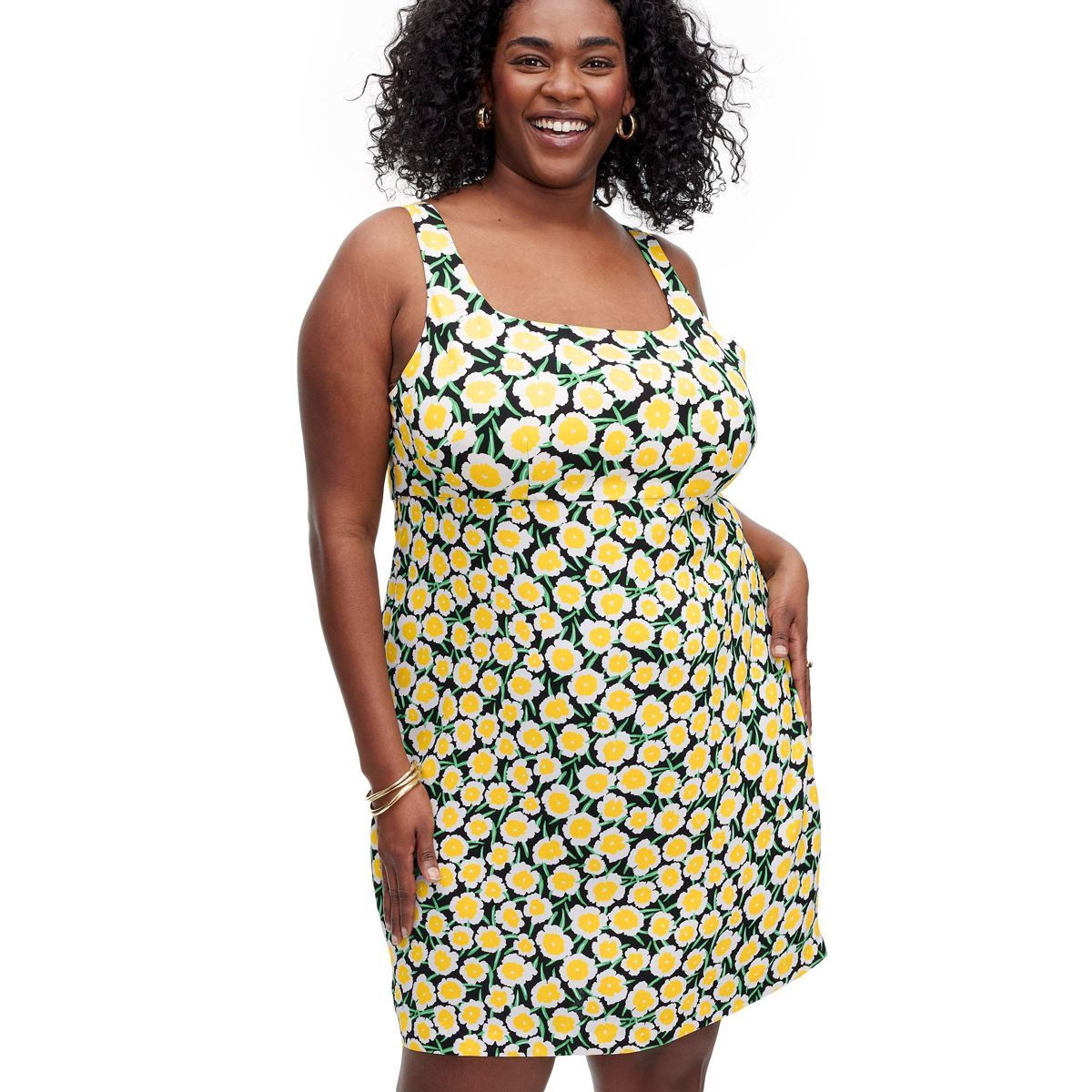 Women's 90's Shift Yellow Poppy Mini Dress - DVF for Target | Target