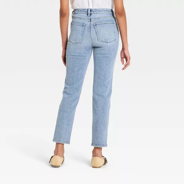Women's 80's Slim Mid-Rise Ankle Length Pant - Universal Thread™ Light Wash 10 Short | Target