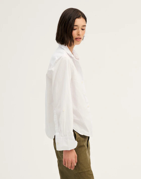 Easy Y-Neck Button-Up Shirt | Madewell