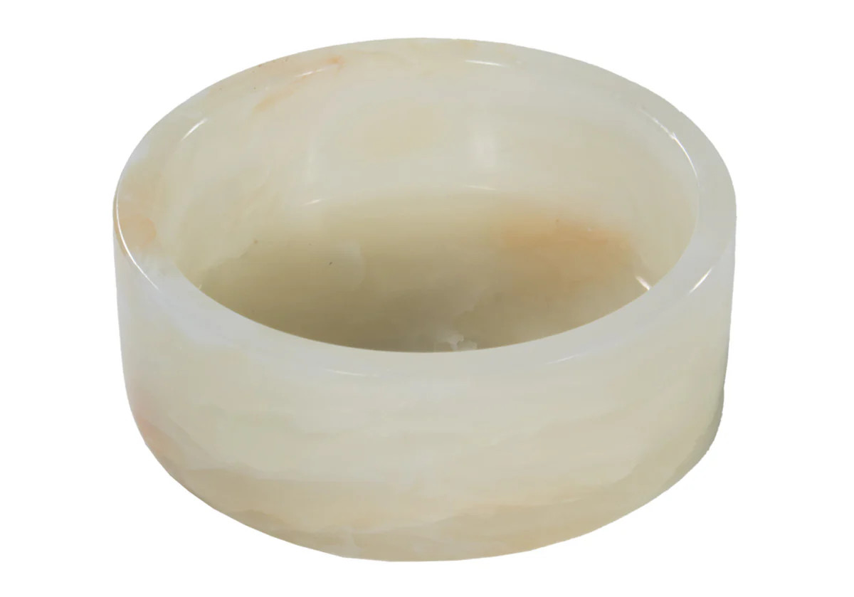 ANGELO BOWL | White Onyx | Alice Lane Home Collection