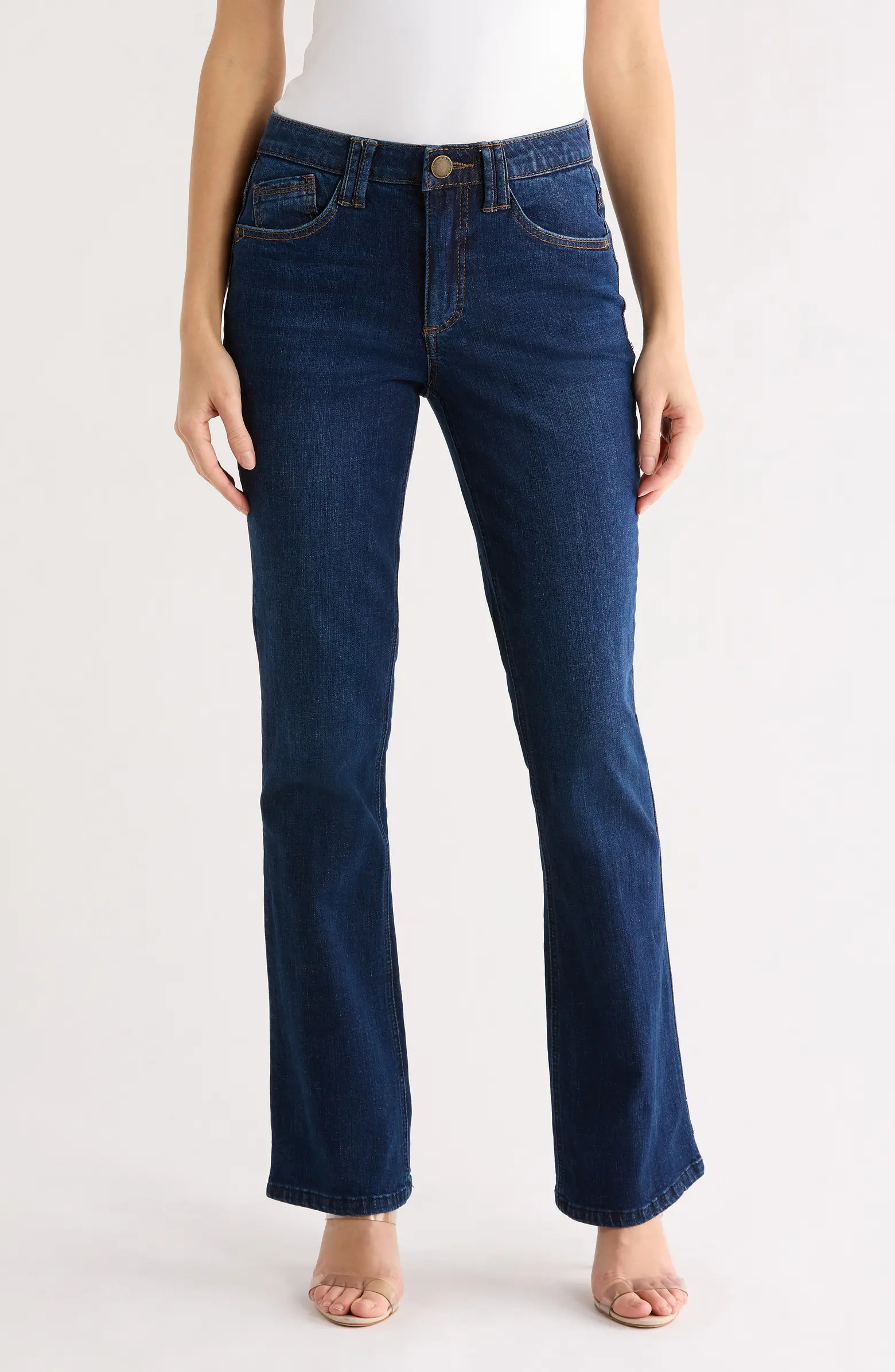 'Ab'Technology Embroidered Itty Bitty Bootcut Jeans | Nordstrom Rack
