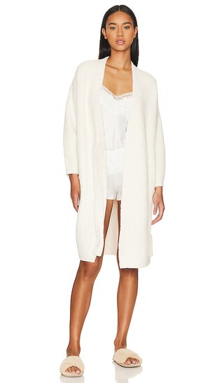 CozyChic Side Tie Robe In Cream | Revolve Clothing (Global)