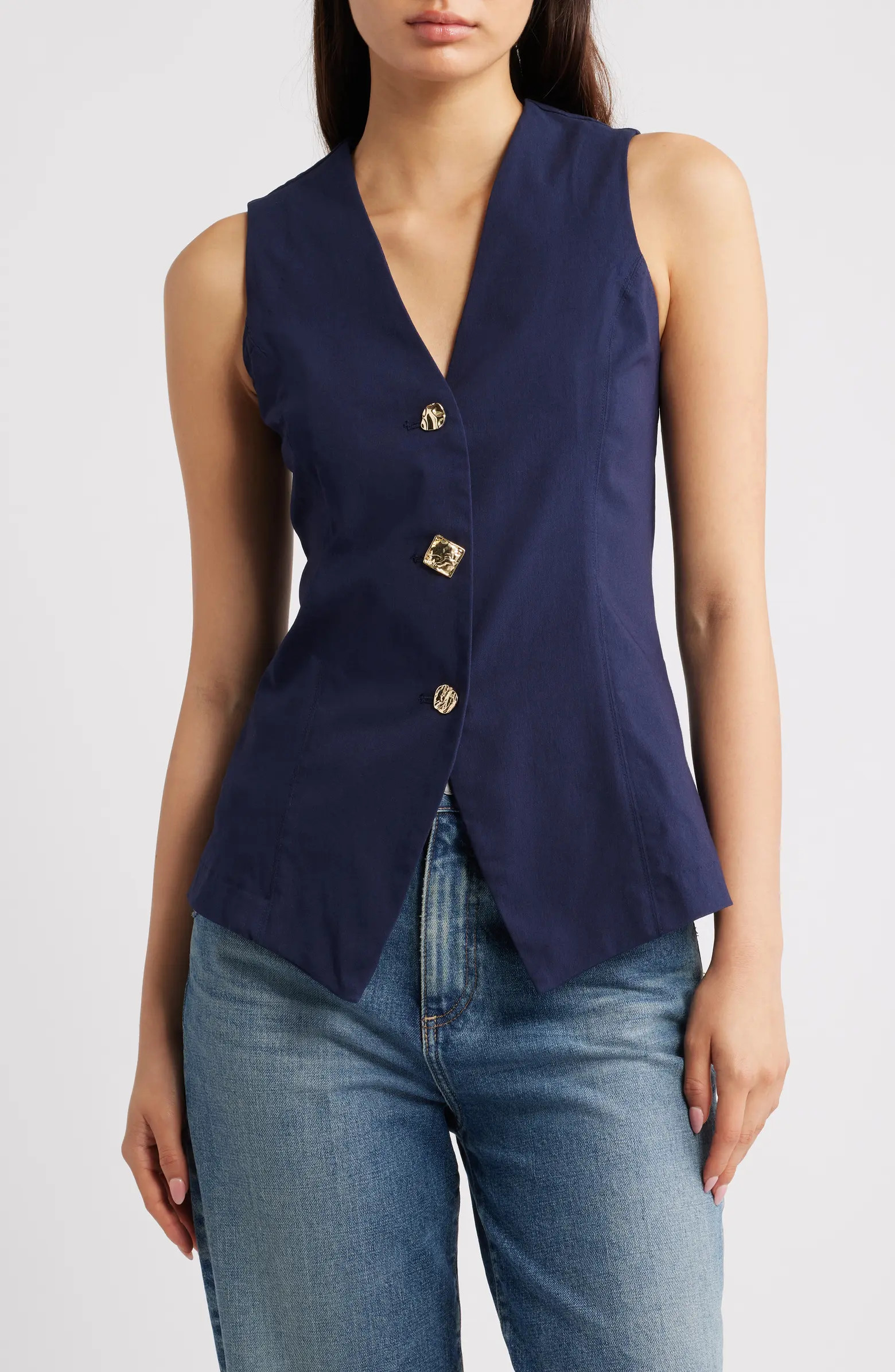 Button Front Vest | Nordstrom
