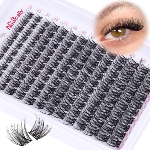Wispy Lash Clusters Natural Look Cluster Eyelash Extension DIY Lash Extension C Curl Eyelash Clusters 10-16MM Spiky Individual Lashes Clusters by Newcally | Amazon (US)