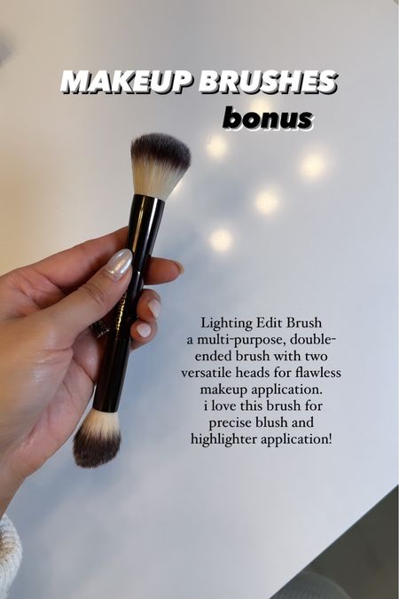 Lighting Edit Brush
a multi-purpose, double-
ended brush with two
versatile heads for flawless
makeup application.
i love this brush for
precise blush and
highlighter application!

#LTKstyletip #LTKbeauty #LTKfindsunder50