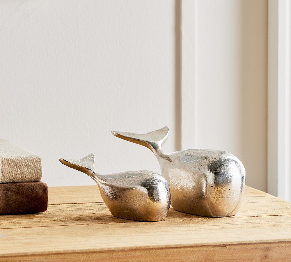Delta & Dawn Whale Objects - Set Of 2 | Pottery Barn (US)