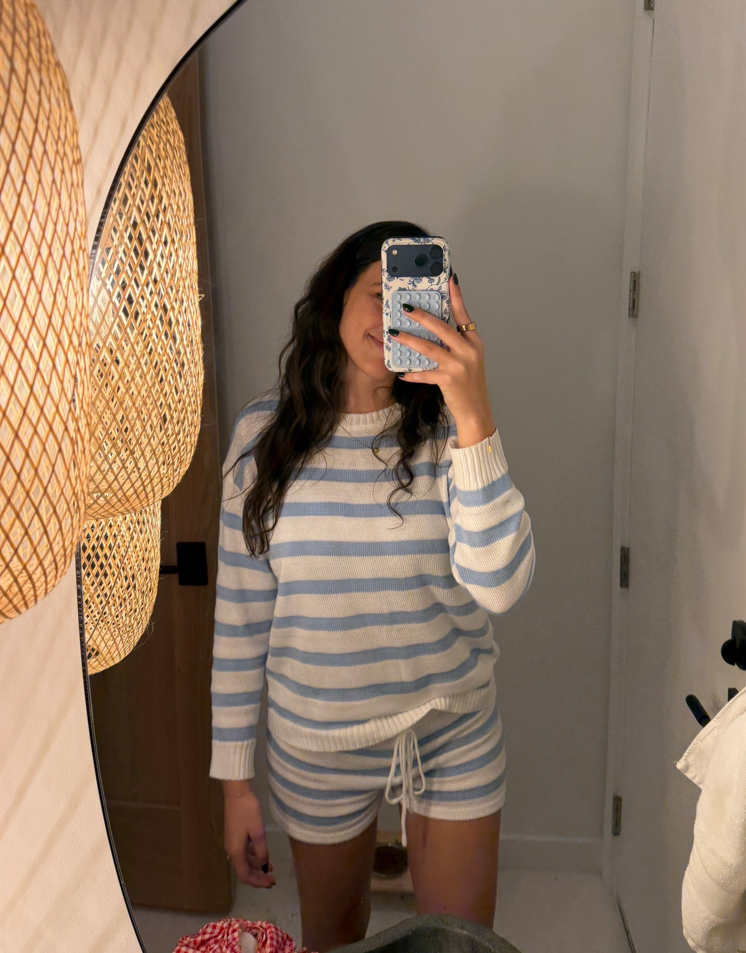 Blue & white striped set

#LTKootd