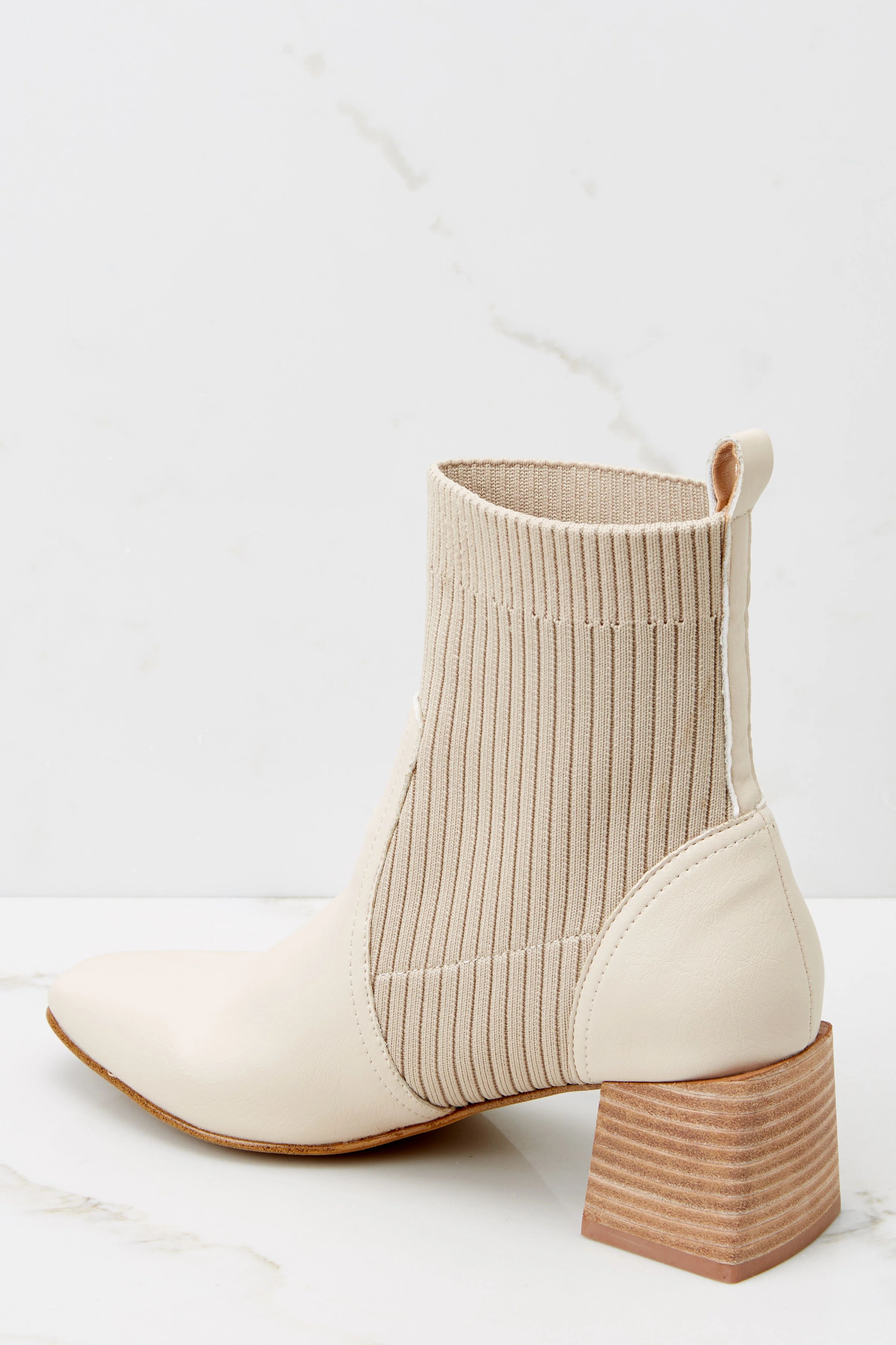 Seal The Deal Sand Ankle Booties | Red Dress 