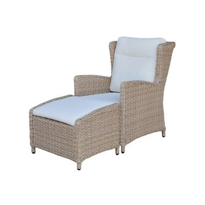 International Concepts Wicker Outdoor Patio Chaise Lounge Chair with Cushion | Target