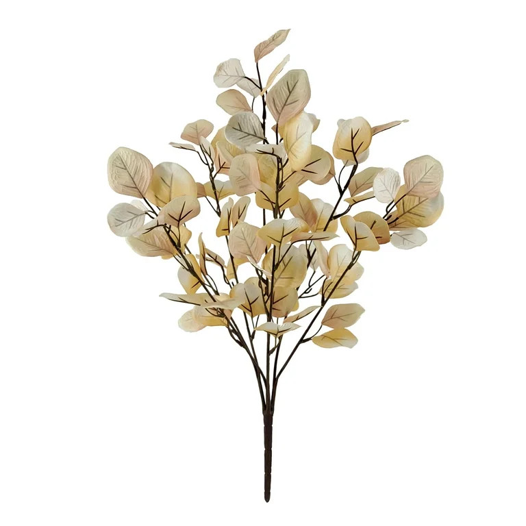 Mainstays Indoor 22in Artificial Eucalyptus Bsuh, Cream Color | Walmart (US)