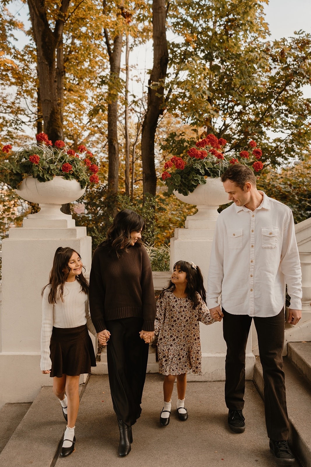 Fall family photoshoot outfits! Reminder that neutrals look best on a christmas card 🫶🏻
Oldest daughter’s & my skirt is Zara and her top is H&M from years ago. 

#LTKHoliday #LTKKids #LTKFamily