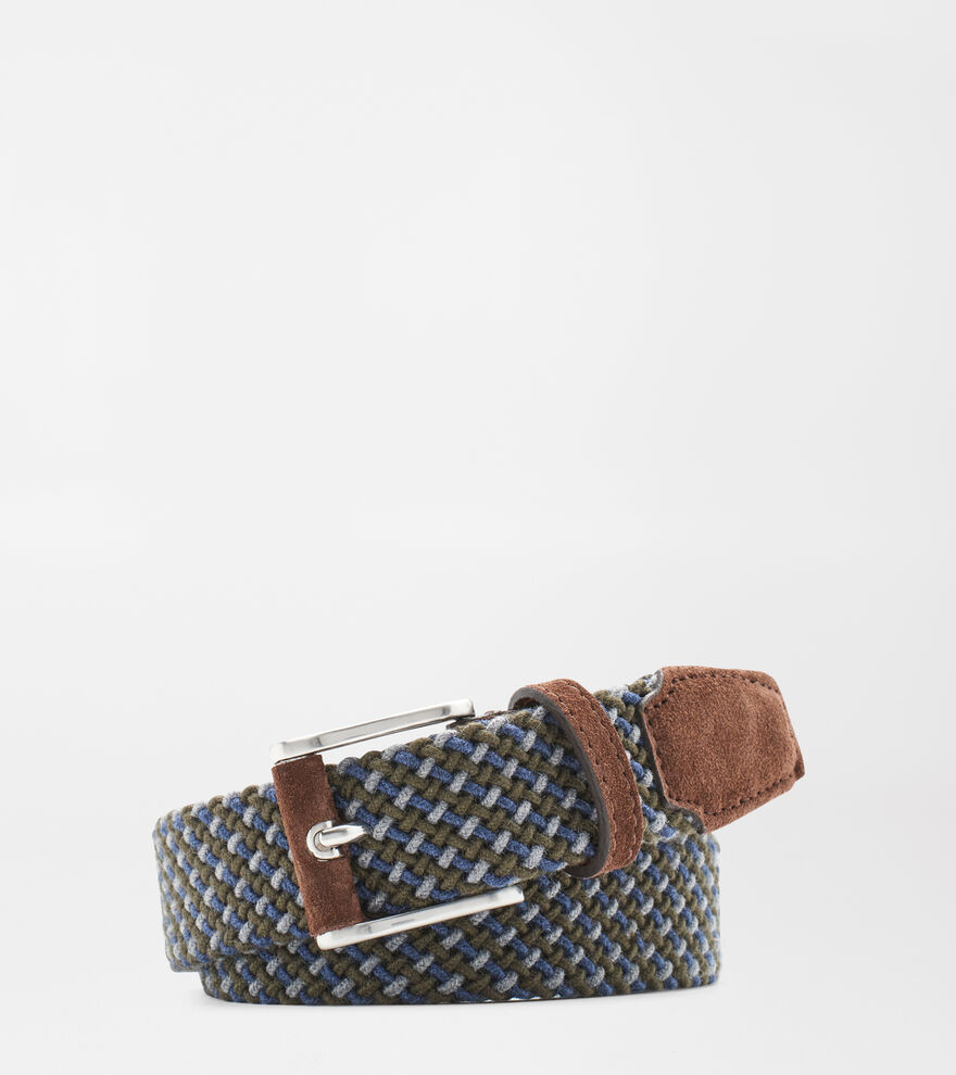 Crafted Multi-Color Woven Wool Belt | Peter Millar