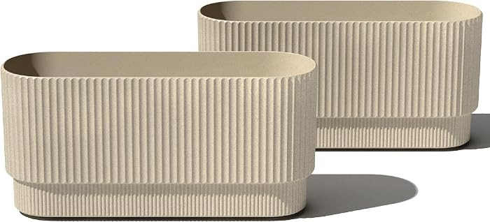 Veradek Demi Series Long Planter for Porch, Patio, Backyard | Durable Plastic-Stone Composite Mat... | Amazon (US)
