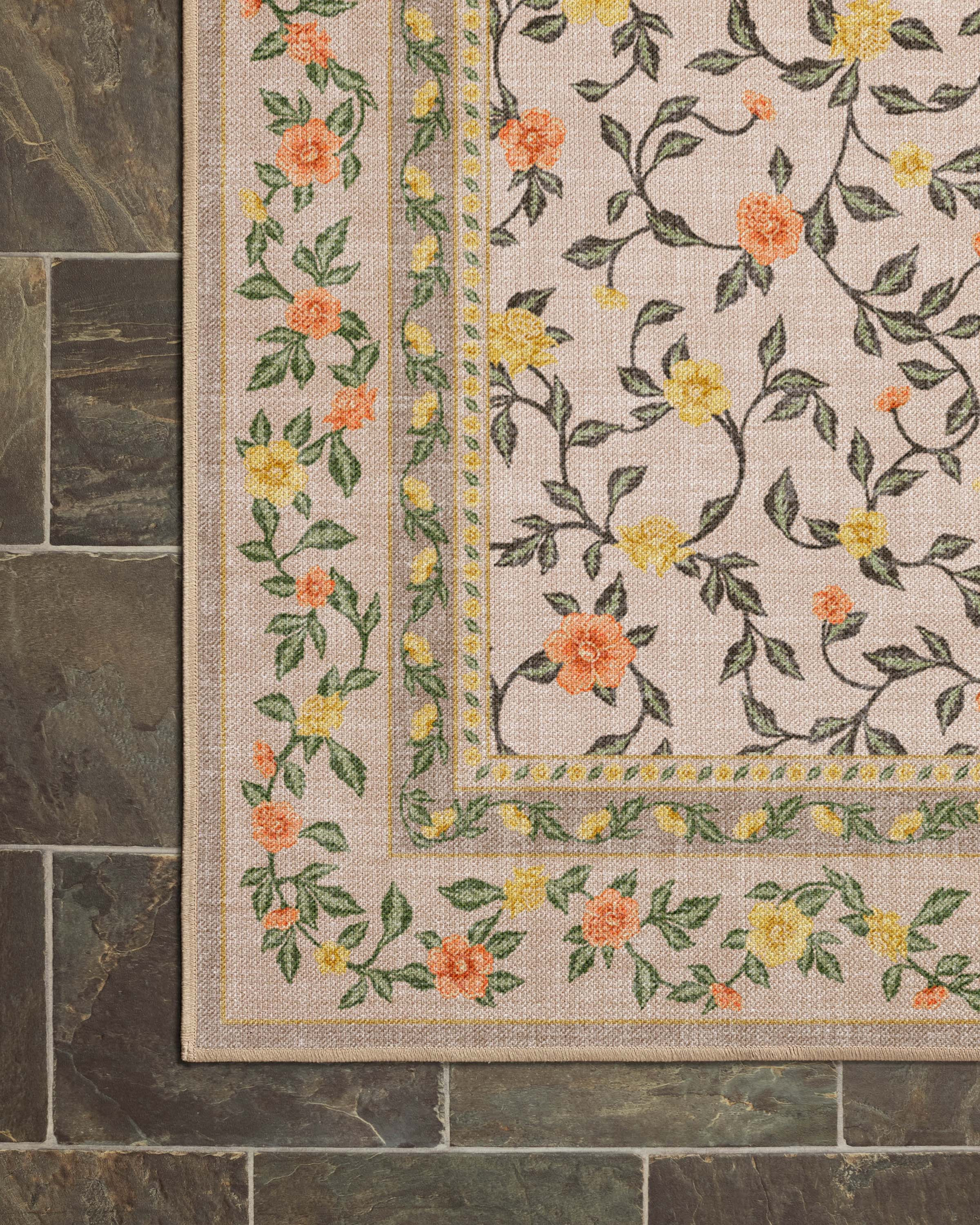 Della Yellow & Orange Outdoor Rug | Ruggable US | Ruggable
