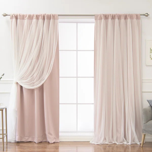 Harborcreek Solid Color Blackout Thermal Rod Pocket Curtain Panels | Wayfair Professional