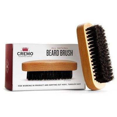 Cremo Premium Boar Bristle Beard Brush with Wood Handle - Shaping & Styling - 1ct | Target