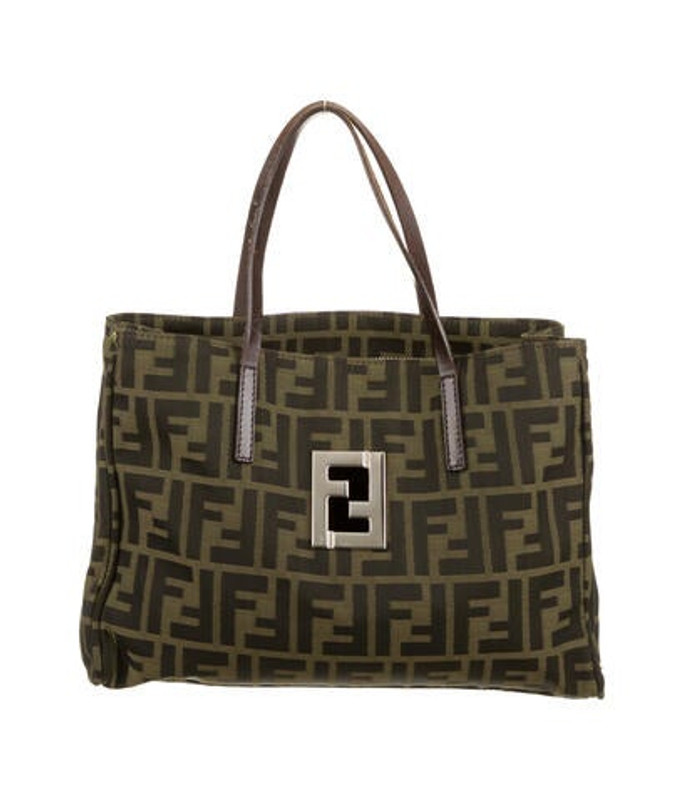 Fendi Canvas Zucca Handle Bag Brown Fendi Canvas Zucca Handle Bag | The RealReal