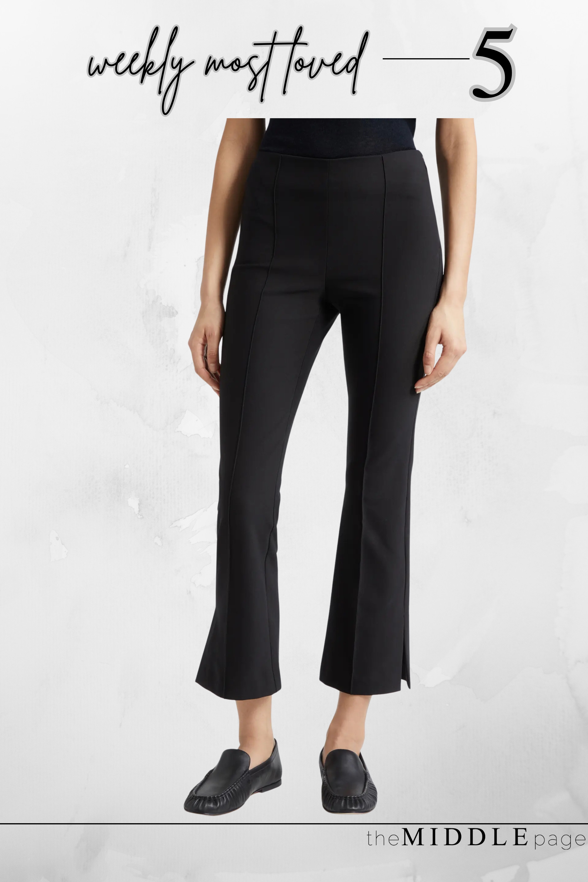 These black crop flare pants are such a great everyday option for business casual workwear, travel, lunch, or dinner. The split hem keeps them feeling modern, and they’re easy to style with flats, sneakers, slingbacks, or a simple tee. #LTKOver40 #BusinessCasualWorkwear #WorkOutfits #DateNightOutfits #ClassicStyle 

 #LTKSeasonal #LTKOver40 #LTKSaleAlert