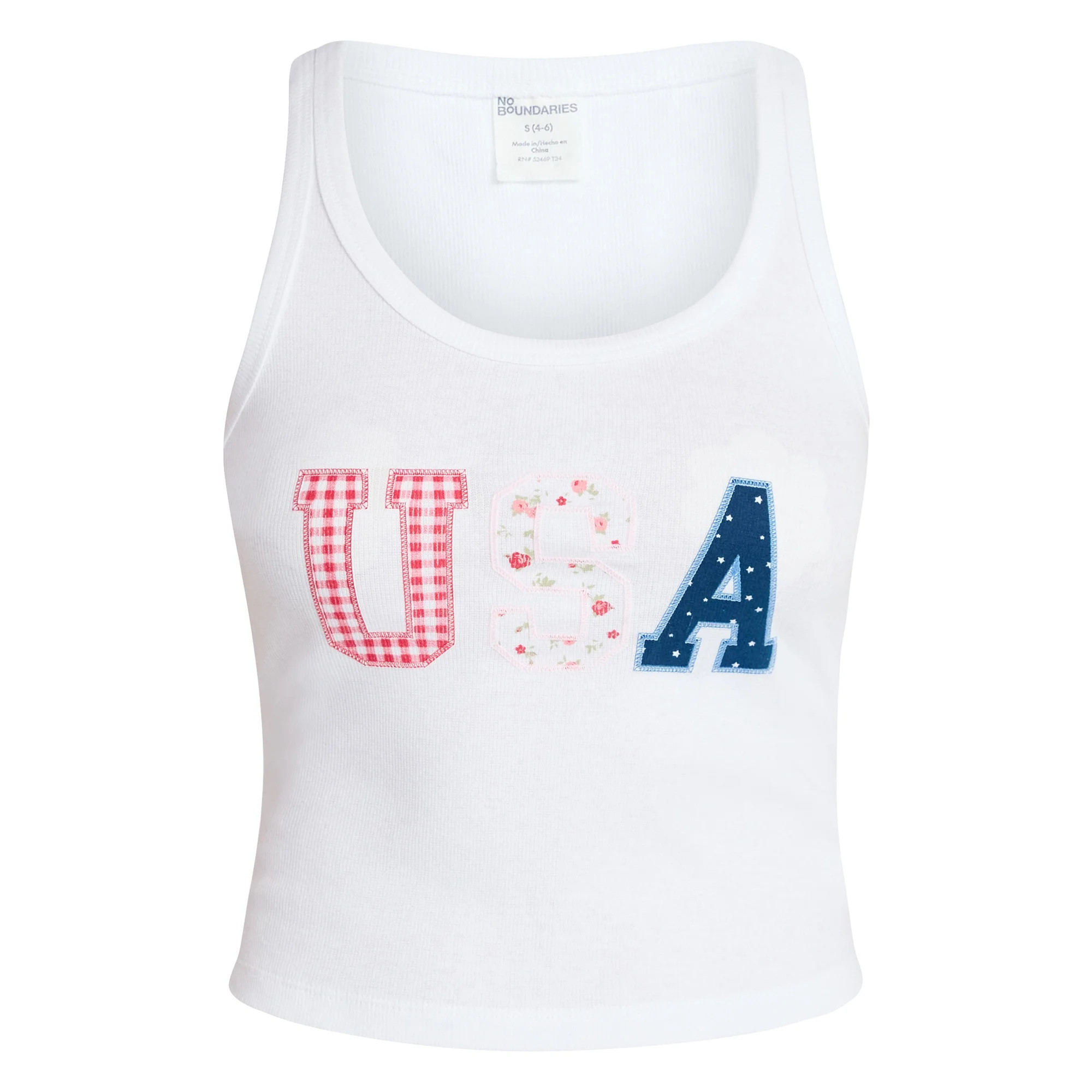 No Boundaries Americana Graphic Tank Top, Women's XXS-XXL | Walmart (US)