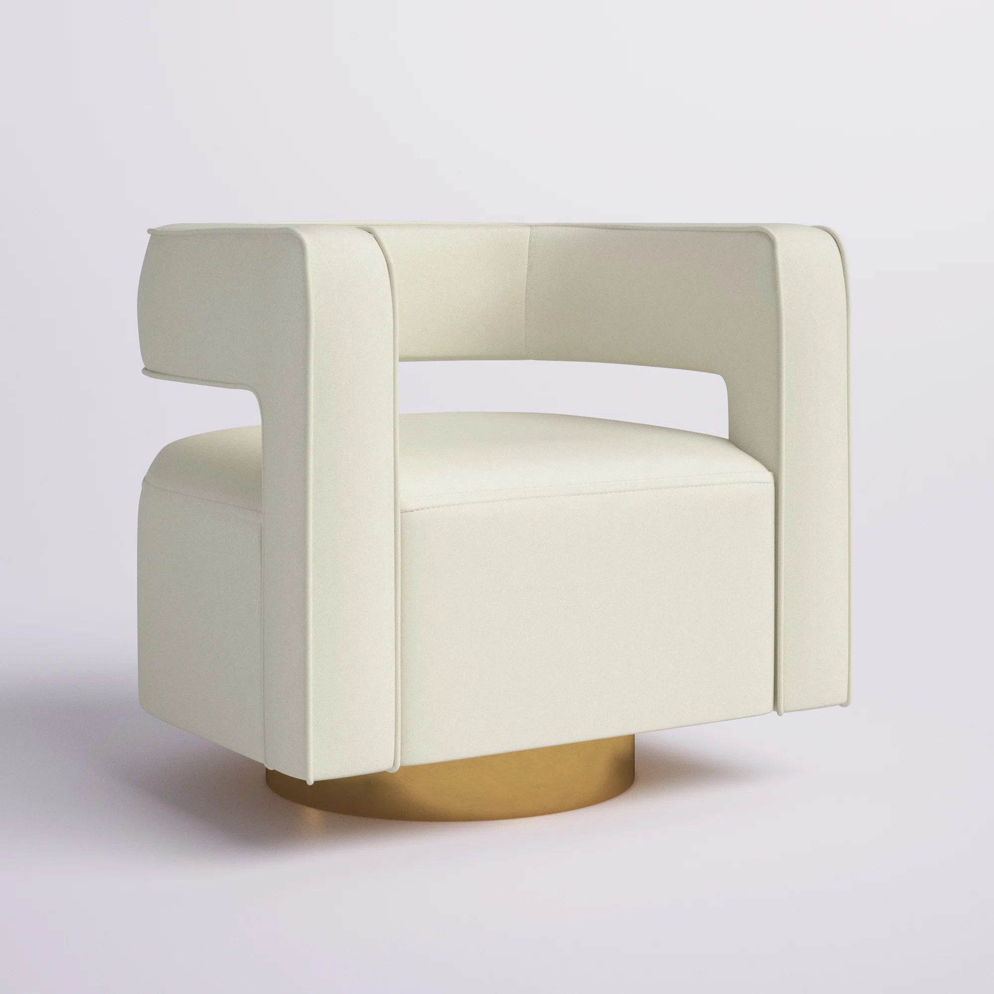 Guernsey Upholstered Swivel Barrel Chair | Wayfair North America