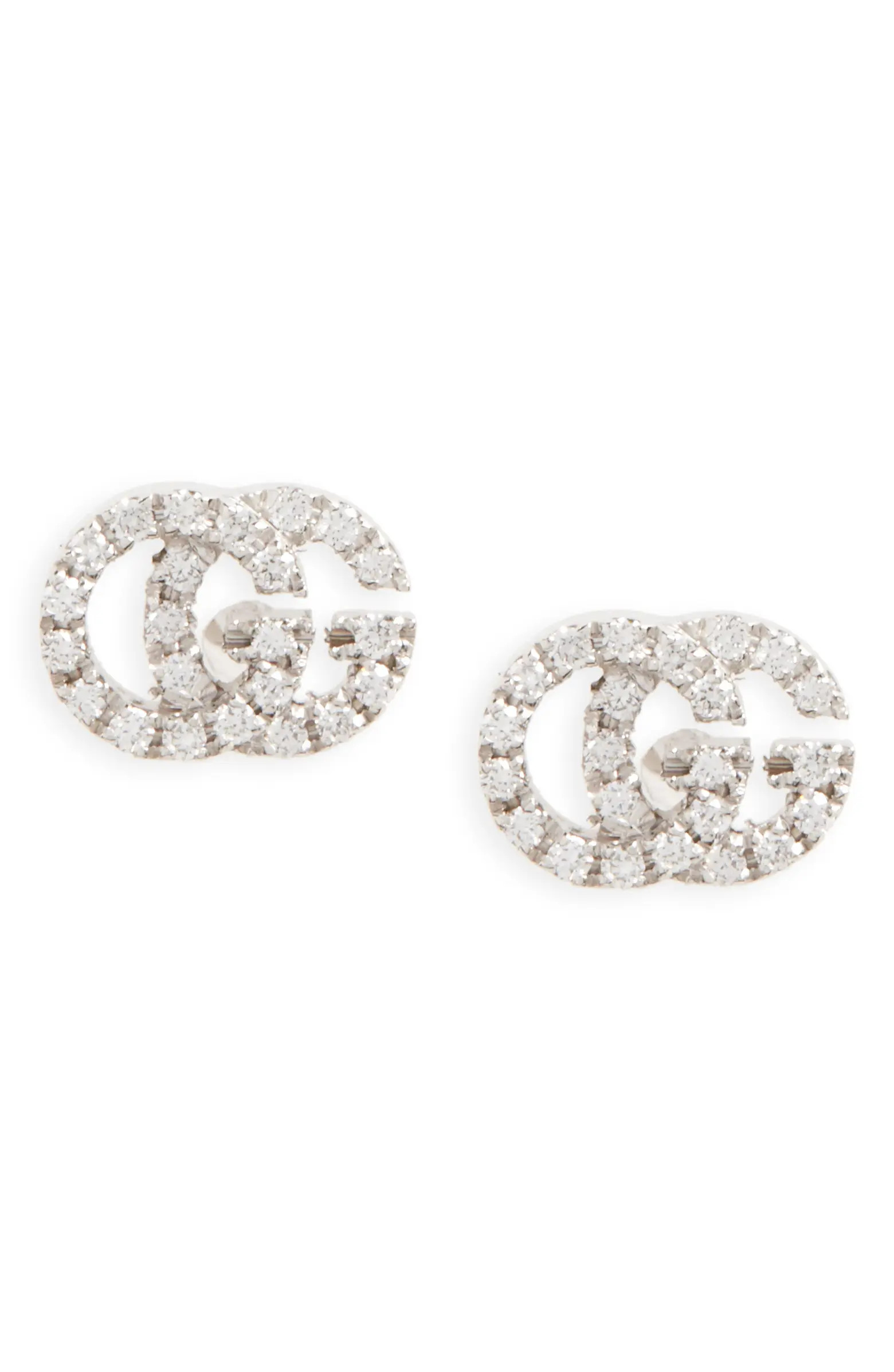 Double-G Diamond Stud Earrings | Nordstrom