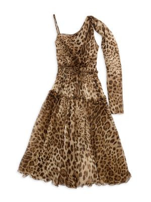 Dolce&Gabbana Leopard Print Midi Dress on SALE | Saks OFF 5TH | Saks Fifth Avenue OFF 5TH