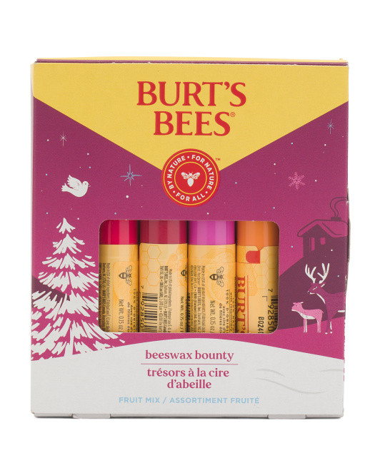 4pk Beeswax Bounty Lip Balm Set | TJ Maxx