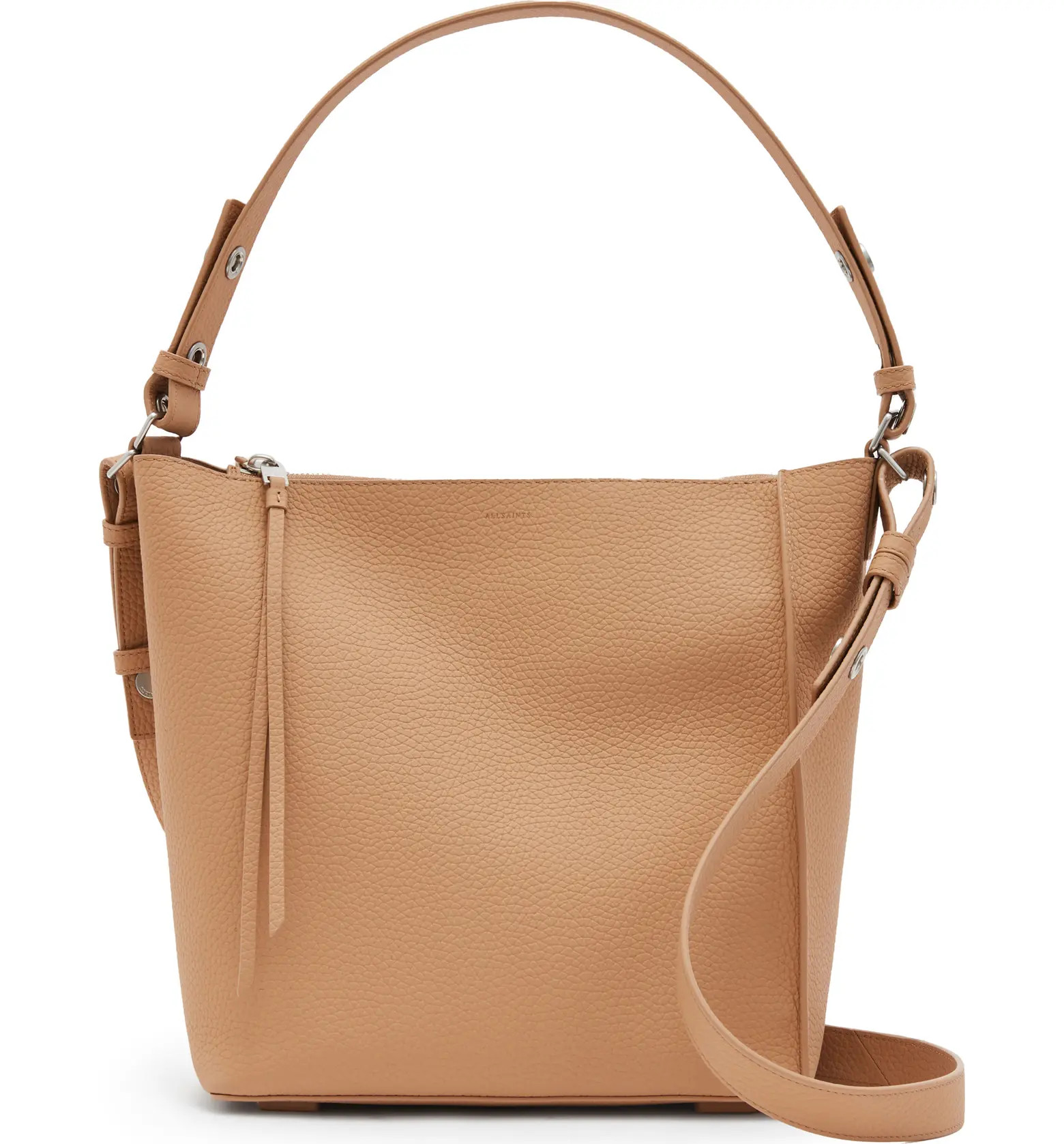 AllSaints Kita Leather Messenger Crossbody Bag | Nordstrom | Nordstrom