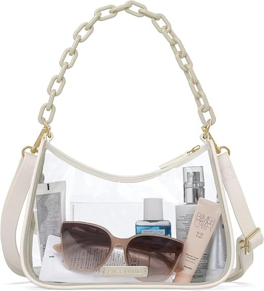 Missnine Clear Bag for Stadium Approved, Clear Crossbody Purse for Women Transparent Concert Hand... | Amazon (US)