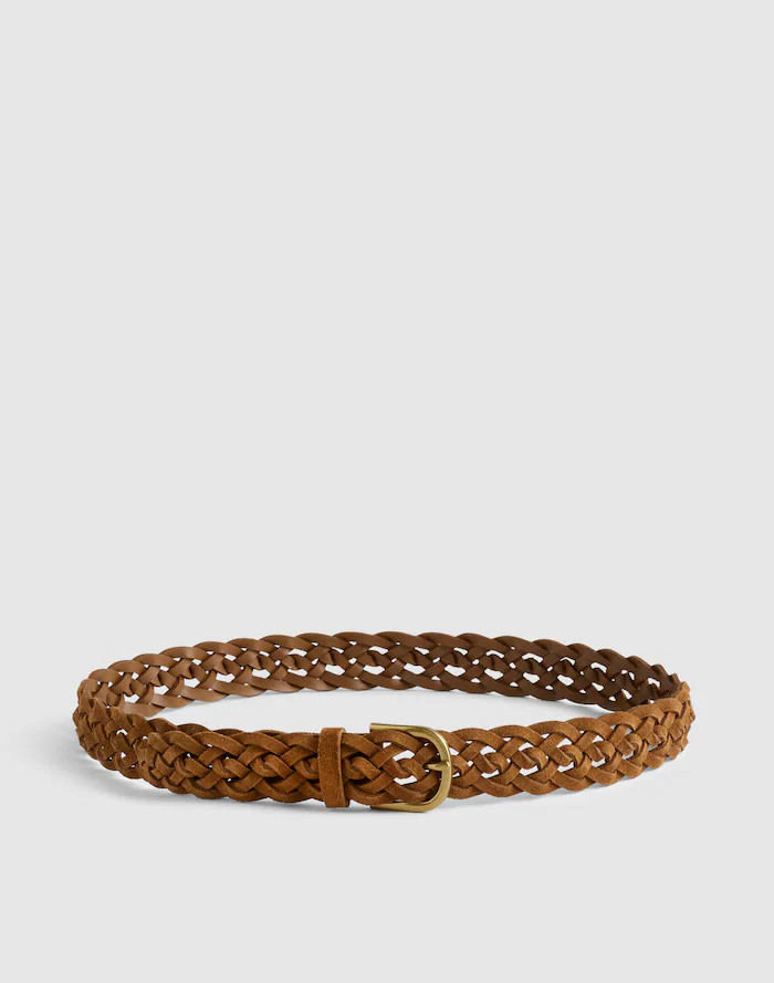 Woven Suede Belt | Madewell