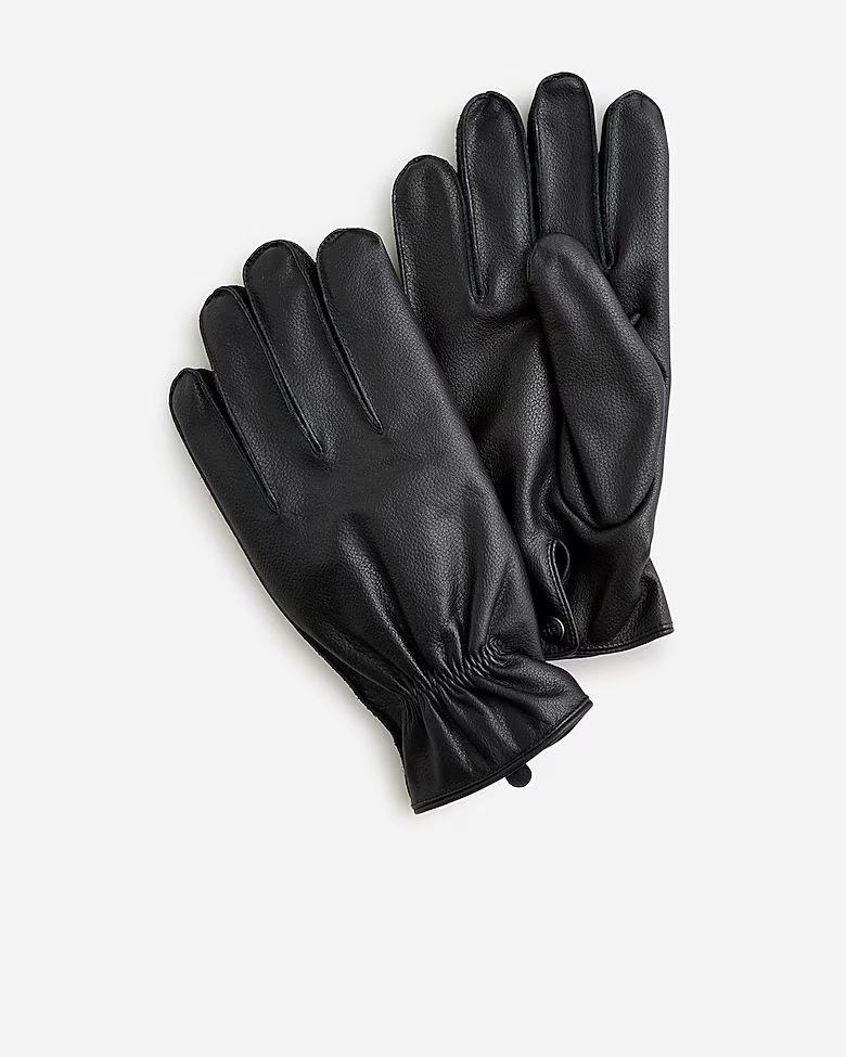 Leather gloves with wool lining | J.Crew US