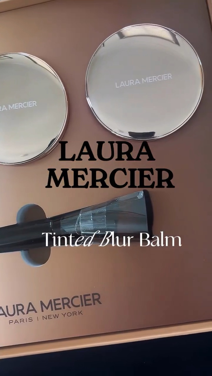 New from @lauramercier 
I was so excited to open up this beautiful set from Laura Mercier 

Tinted Blur Balm is a lightweight, buildable balm to powder finish that gives you that natural blurred glow. 

🌟Offered in 8 shades - I am wearing Fair but I might also play a bit with the light, a slightly darker shade
🌟This melts so nicely into your skin for a polished finish 
🌟So lightweight yet perfect coverage 
🌟Peptide Infusion to  refine skin,  texture, elasticity and tone
🌟Vegan Squalene Protects and soothes the skin’s barrier
🌟 coverage still looked fresh after a full day of wear

#gifted #lauramercier #tintedblurbalm #foundation #ugc
