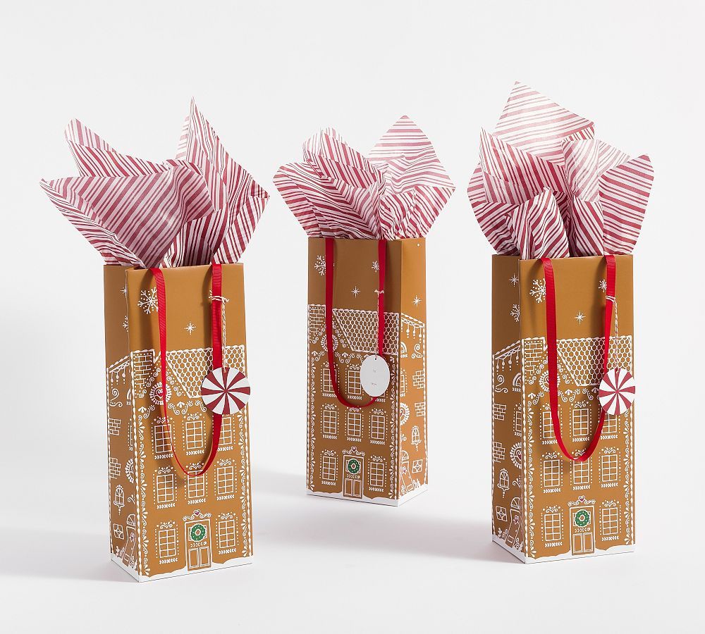 Holiday Wine Bags - Set of 3 | Pottery Barn (US)