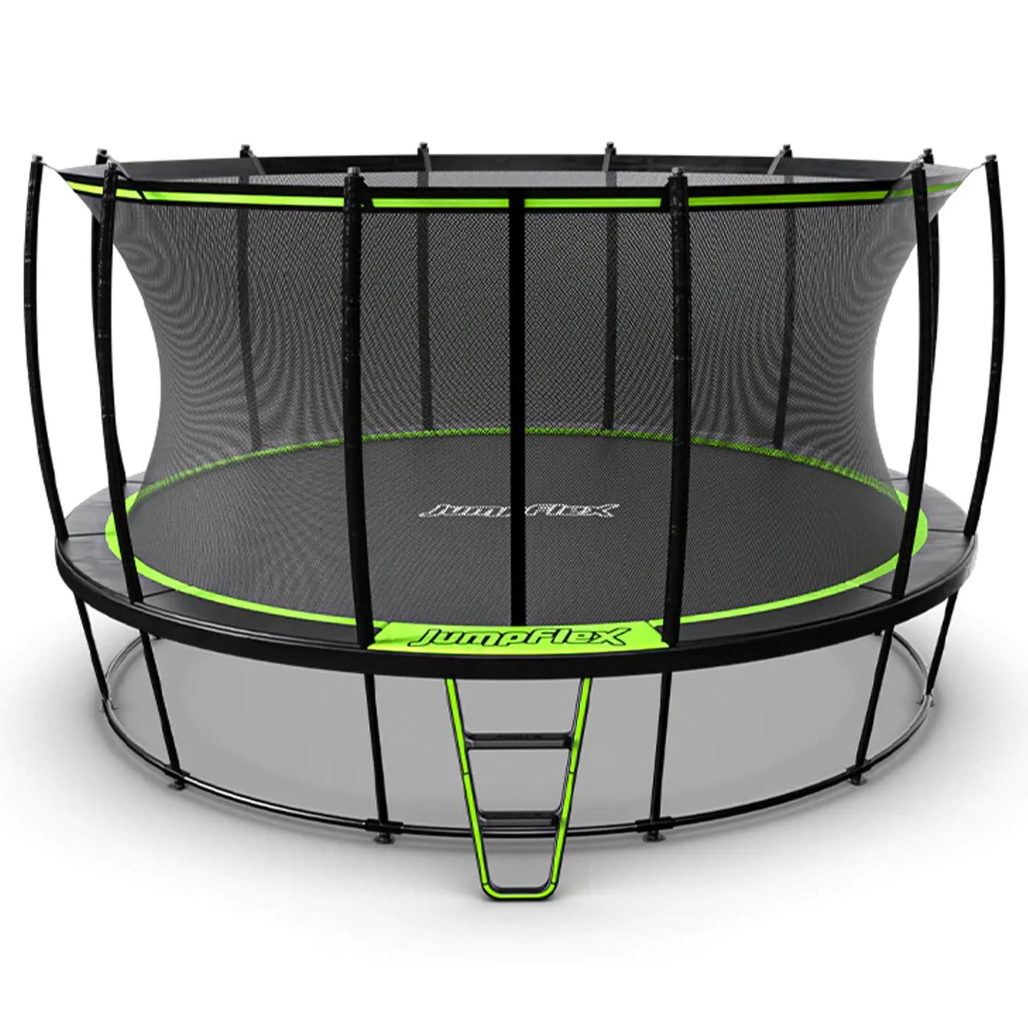JumpFlex HERO 15 Feet Round Trampoline with Safety Net Enclosure and Net Attachment Polyester one_size | HRO15-V3D-27KG-MPN | Lowe's