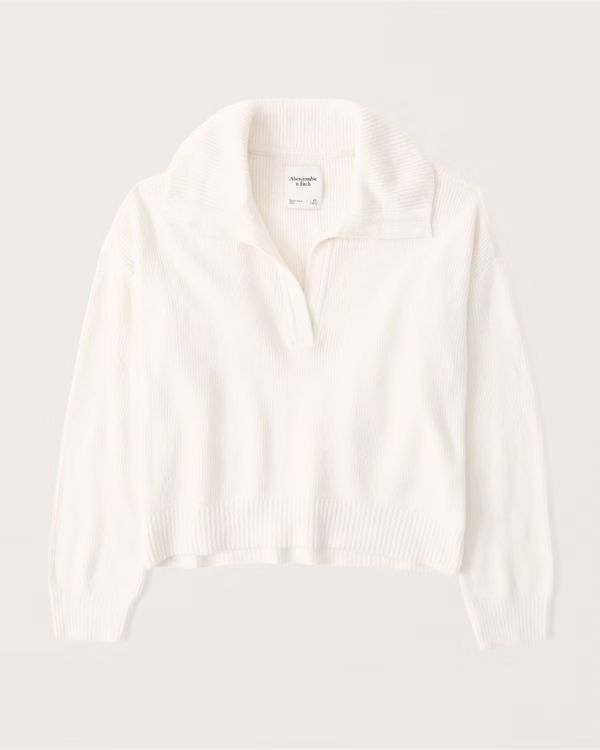 Notch-Neck Sweater Polo | Abercrombie & Fitch (US)