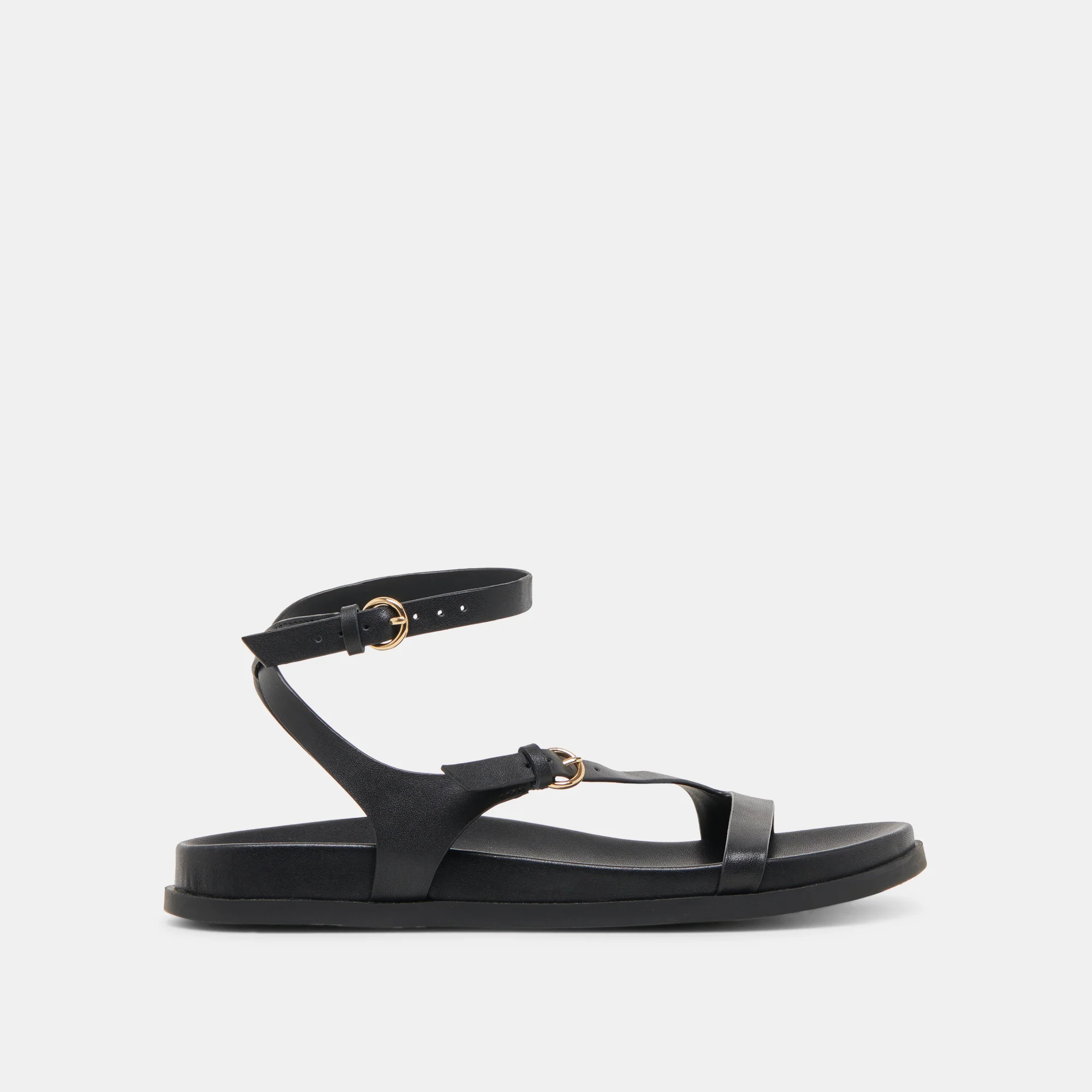 DARLIS SANDALS BLACK LEATHER | DolceVita.com